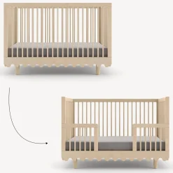 Oeuf Toddler Rails|Cribs & Mattresses>Moss Crib Conversion Kit - Naturel