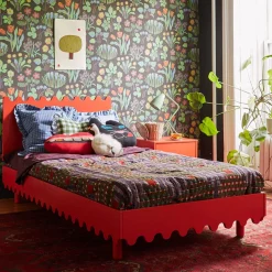 Oeuf Twin, Full & Queen Beds>Moss Twin Bed - Red