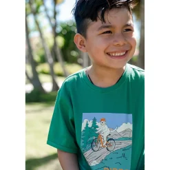 Kids/BOY Birdz Mountain Bike Dog T-shirt 2-10y