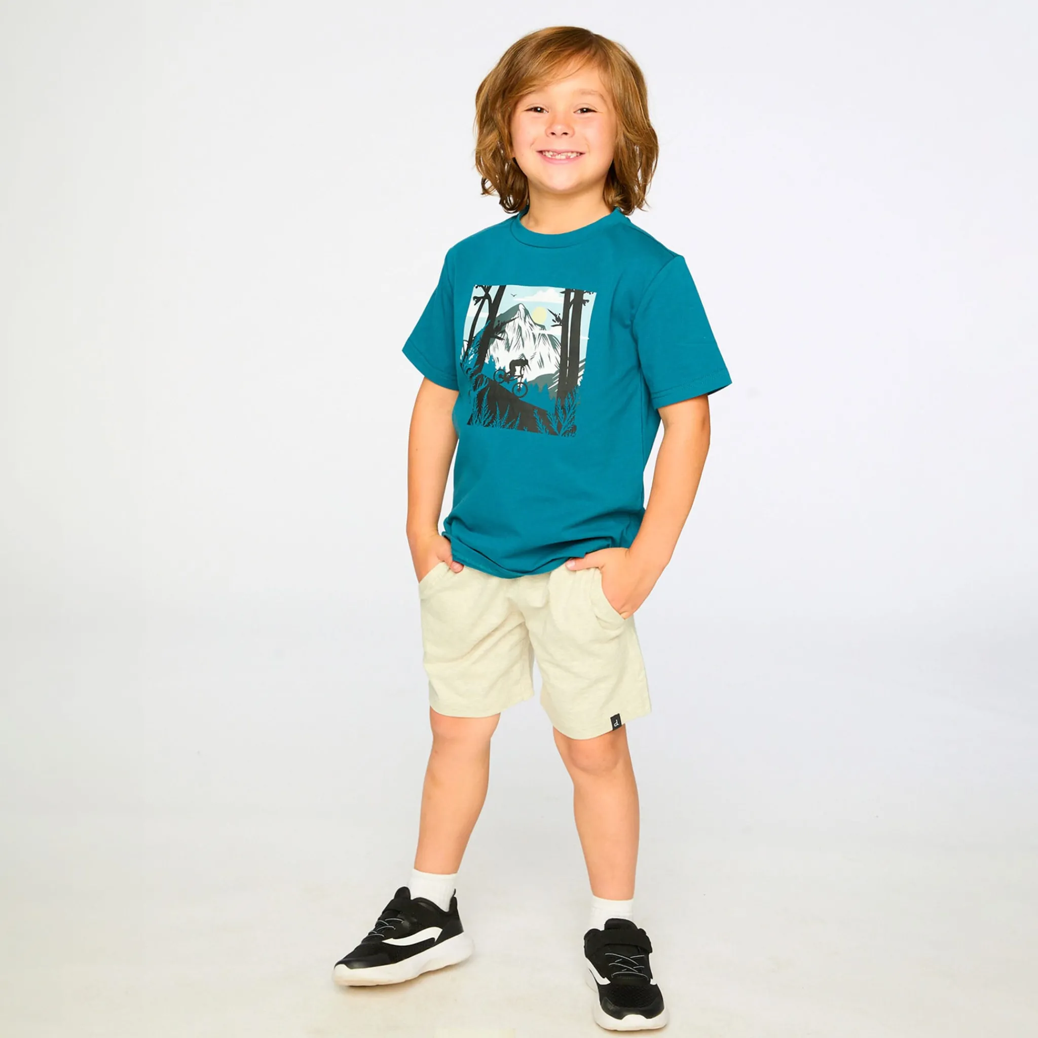Kids/BOY Deux par Deux Tops>Mountain Boys T-shirt 3-6