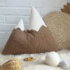 The Butter Flying Mountain Pillow- Moka