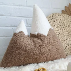 The Butter Flying Mountain Pillow- Moka