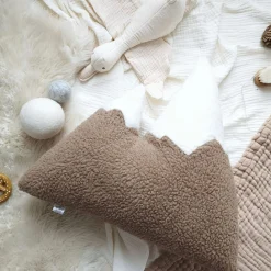 The Butter Flying Mountain Pillow- Moka