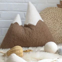The Butter Flying Mountain Pillow- Moka
