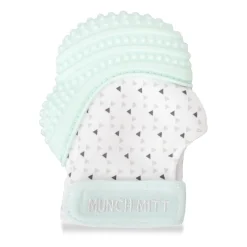 Munch Mitt Teething Toys>- Mint Triangles