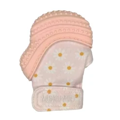 Munch Mitt Teething Toys>Pink - Daisies