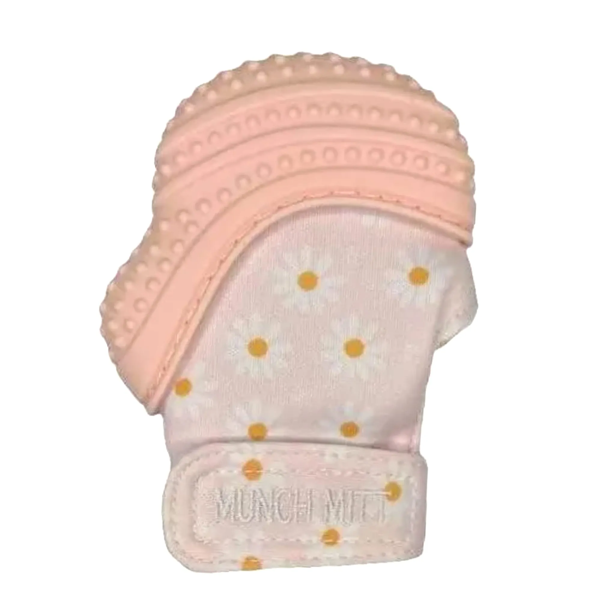 Munch Mitt Teething Toys>Pink - Daisies