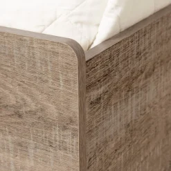 South Shore Munich Twin Mates Bed - Weathered Oak
