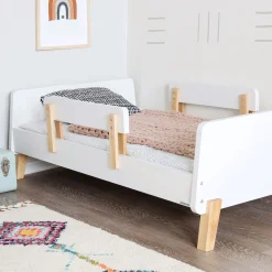 Dadada Baby Muse Toddler Bed - White/Natural