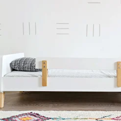 Dadada Baby Muse Toddler Bed - White/Natural