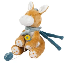 Kids Nattou Luminous & Musical Plush Toy|Musical Toys>Musical Cuddly Leo the donkey 9"