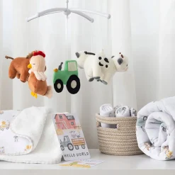 Living Textiles Mobiles|Mobiles>Musical Mobile - Tractor Ride