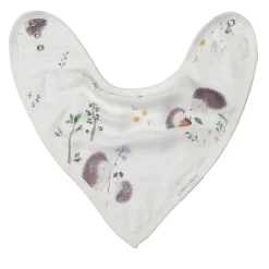 Loulou Lollipop Muslin Bandana Bib (2) - Hedgehog