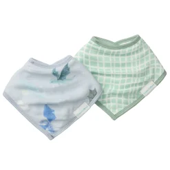 Loulou Lollipop Muslin Products|Bibs>Muslin Bandana Bib Set-Magical