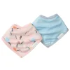 Loulou Lollipop Muslin Bandana Bib Set-Unicorn