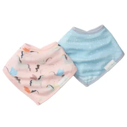 Loulou Lollipop Muslin Bandana Bib Set-Unicorn