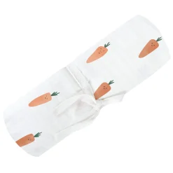 Kids Perlimpinpin Muslin Blanket - Carrots