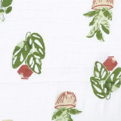 Kids Perlimpinpin Muslin Products|Blankets>Muslin Blanket - Plants