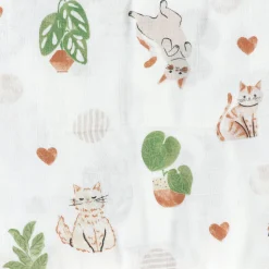 Kids Bebe Confort Muslin Blanket Bamboo - Cat