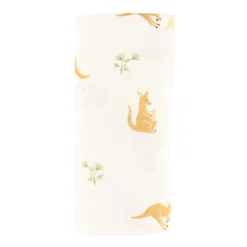 Kids Bebe Confort Blankets|Blankets>Muslin Blanket Bamboo Kangaroos - Special Edition CHU Sainte‑Justine Foundation