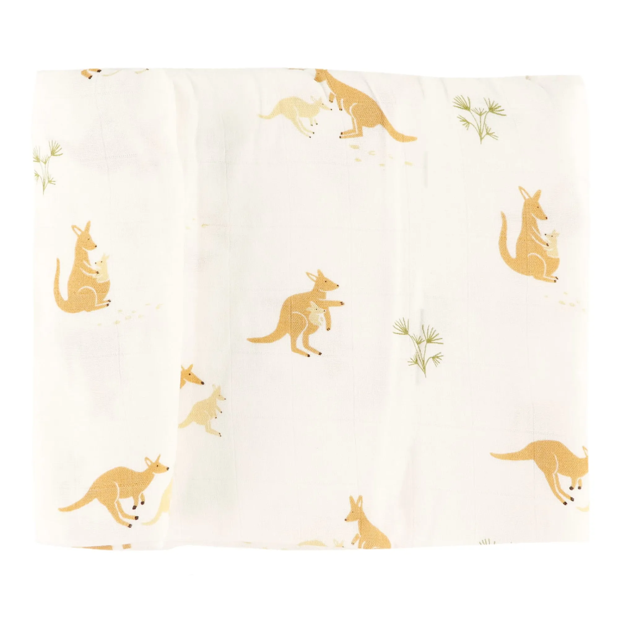Kids Bebe Confort Blankets|Blankets>Muslin Blanket Bamboo Kangaroos - Special Edition CHU Sainte‑Justine Foundation
