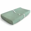 Mushie Muslin Changing Pad Cover - Green