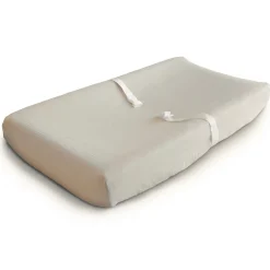 Mushie Changing Tables|Changing Pad Covers>Muslin Changing Pad Cover - Fog