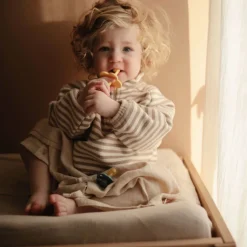 Mushie Changing Tables|Changing Pad Covers>Muslin Changing Pad Cover - Fog
