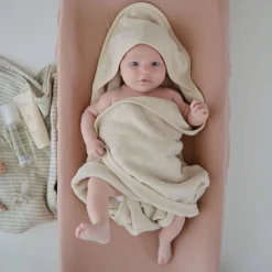 Mushie Muslin Changing Pad Cover - Blush