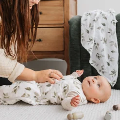 Kids Perlimpinpin Muslin Leaf Blanket