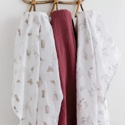 Kids Perlimpinpin Muslin Rabbit Blanket