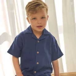Kids/BOY En Fant Tops>Muslin Shirt 3-10