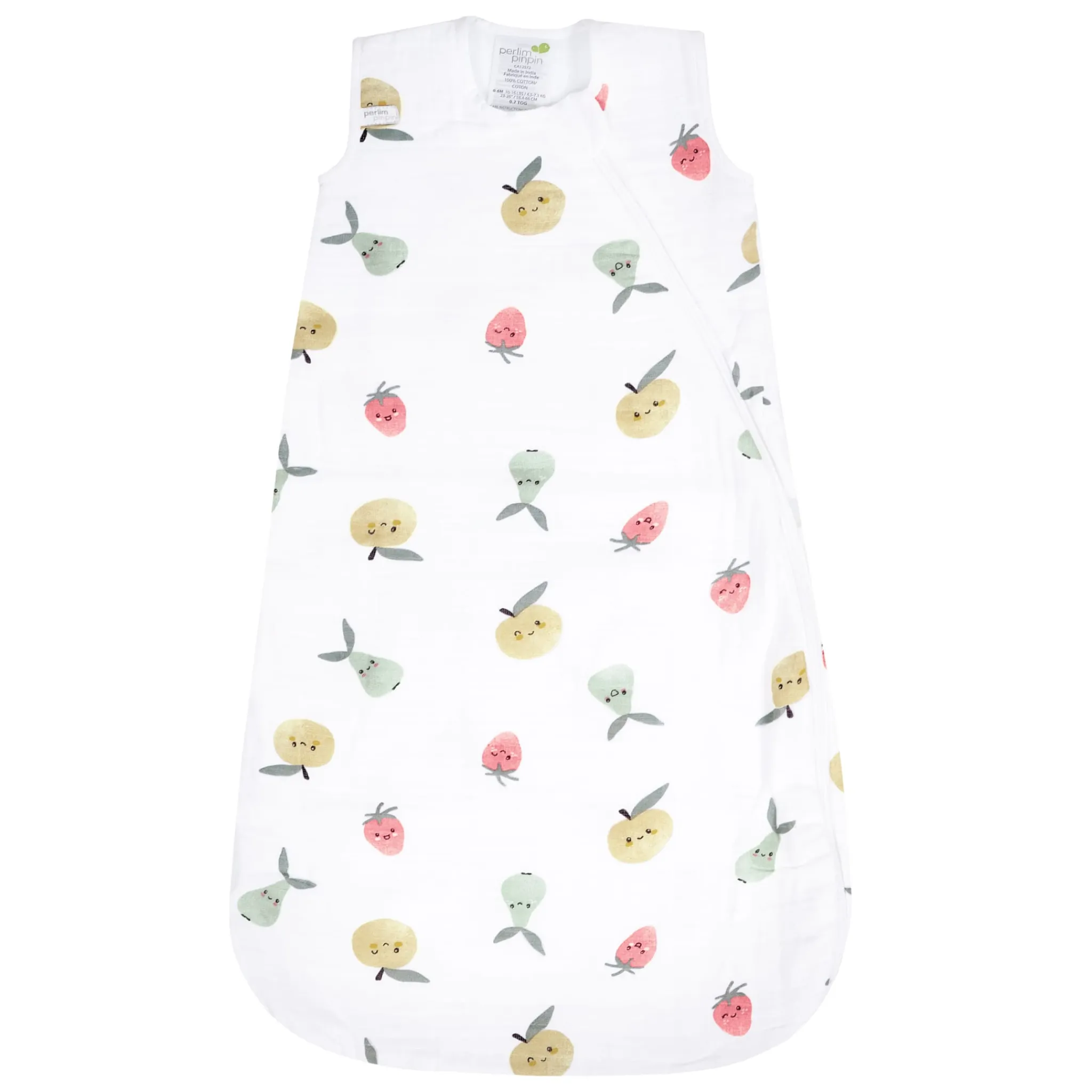 Perlimpinpin Sleep Bags|Pyjamas>Muslin Sleep Bag 0-36 months - Fruits