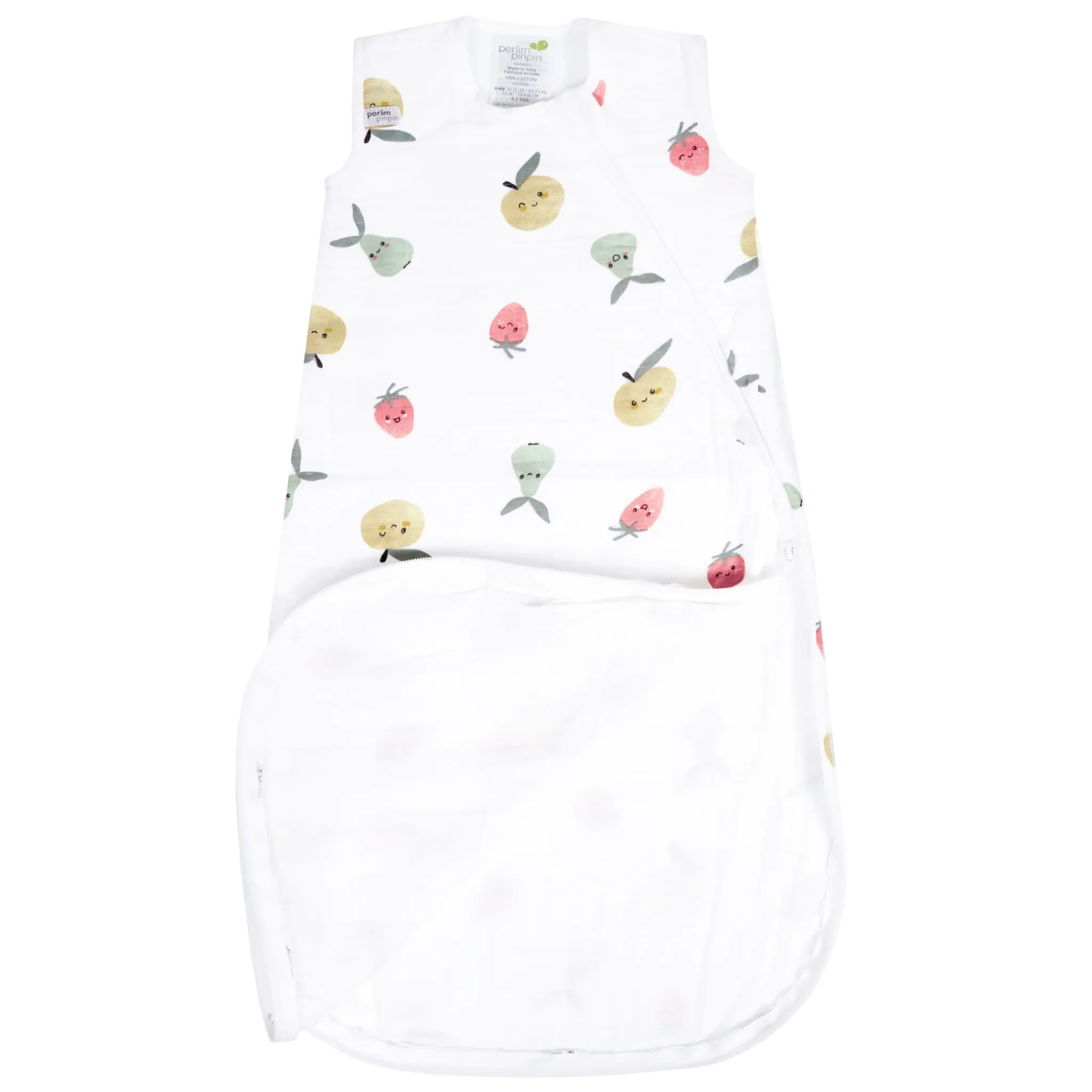 Perlimpinpin Sleep Bags|Pyjamas>Muslin Sleep Bag 0-36 months - Fruits