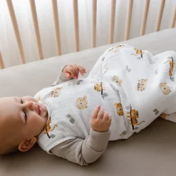Perlimpinpin Sleep Bags|Pyjamas>Muslin Sleep Bag 0-36 months - Jungle