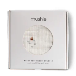 Kids Mushie Muslin Swaddle Blanket - Boats