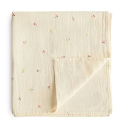 Kids Mushie Blankets|Blankets>Muslin Swaddle Blanket - Cherries
