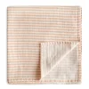 Kids Mushie Blankets|Blankets>Muslin Swaddle Blanket - Natural Stripe