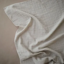 Kids Mushie Muslin Swaddle Blanket - Nat Green