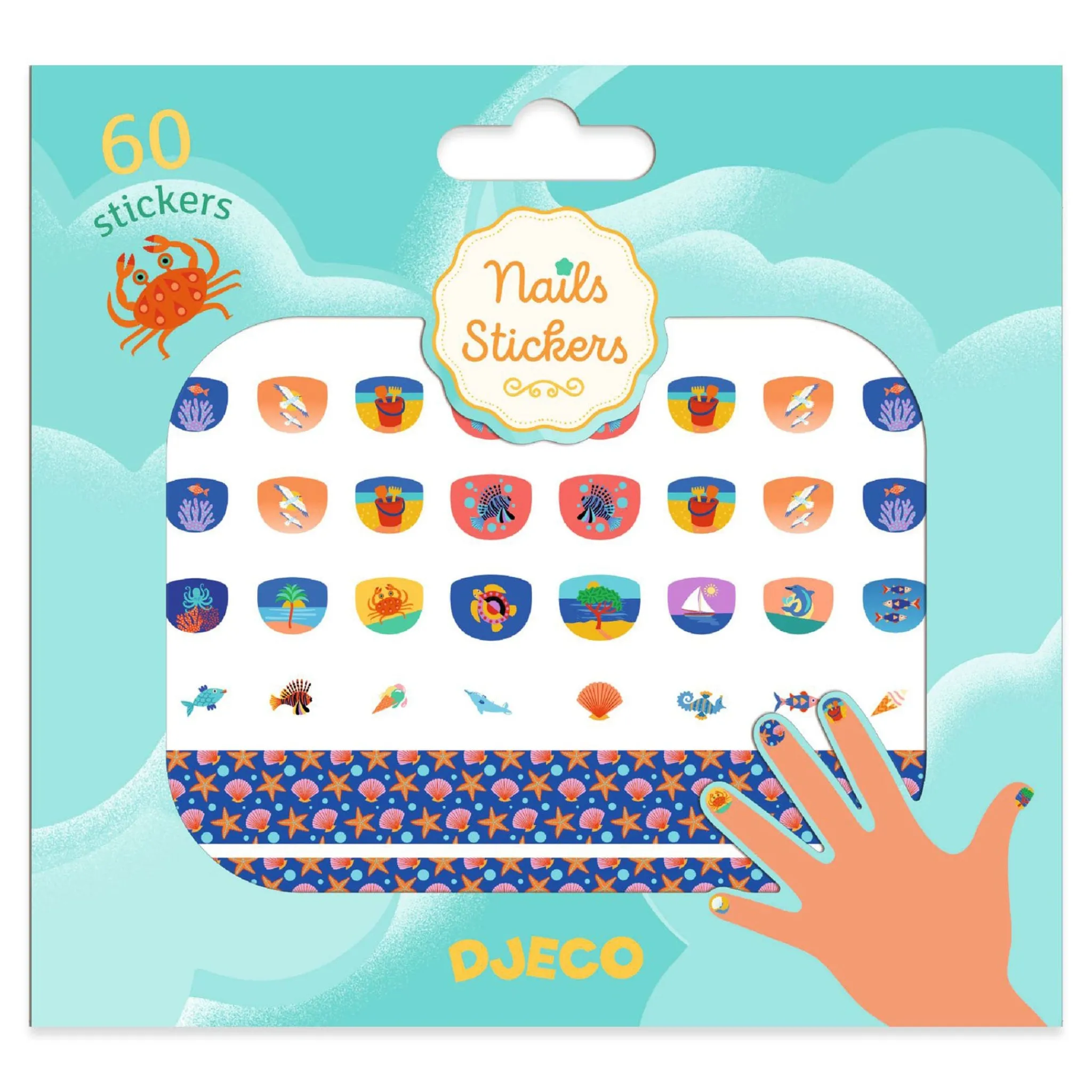 Kids Djeco Diy & Activities>Nail Stickers - Mediterranean