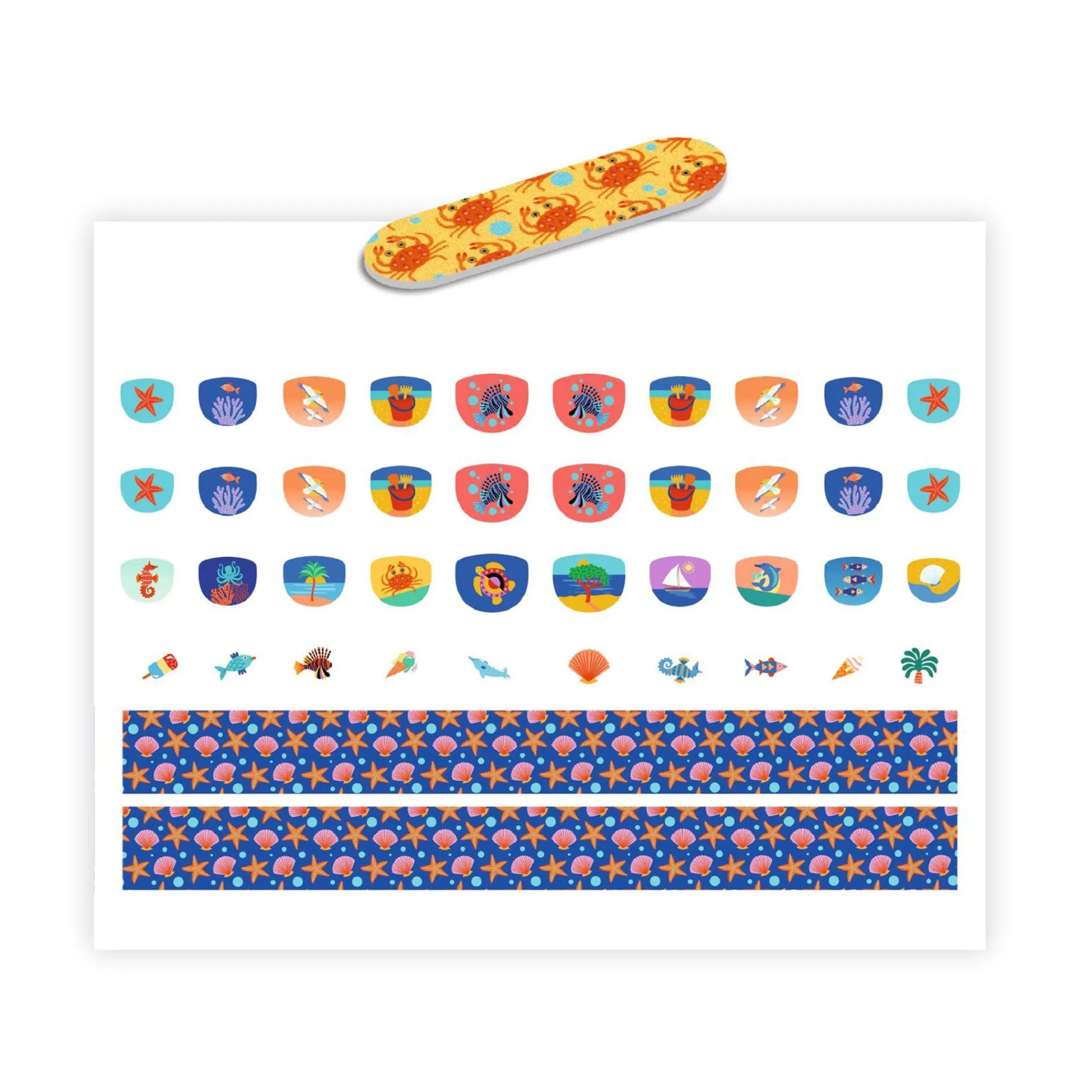Kids Djeco Diy & Activities>Nail Stickers - Mediterranean