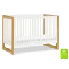 Million Dollar Baby Cribs & Mattresses|Cribs & Mattresses>Nantucket 3-in-1 Convertible Crib with Toddler Bed Conversion Kit - Warm White / Honey