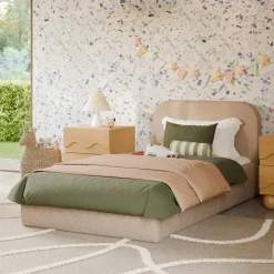 Babyletto Twin, Full & Queen Beds>Nara Twin Bed |- Chai Shearling