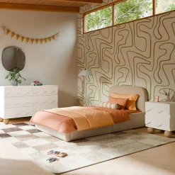 Babyletto Nara Twin Bed - Performance Beach Eco-Weave