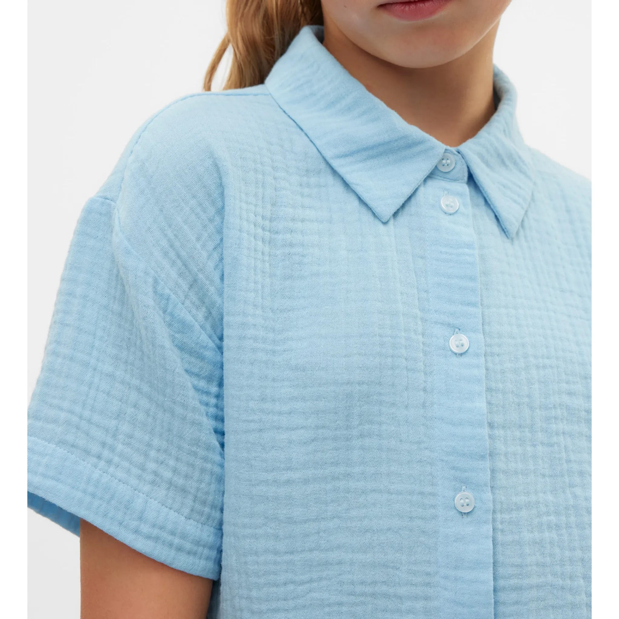 Kids Vero Moda Natali Crop Shirt 8-14y