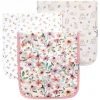 Copper Pearl Natalie Flower Burp Cloths Set