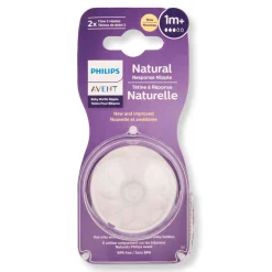 Philips Avent Natural Response Nipple (2) Flow 1M+