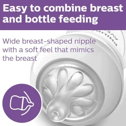 Philips Avent Natural Response Nipple (2) Flow 1M+
