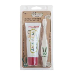 Jack N Jill Natural Toothpaste and Toothbrush - Strawberry