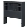 South Shore Navali Twin Bookcase Headboard - Blueberry